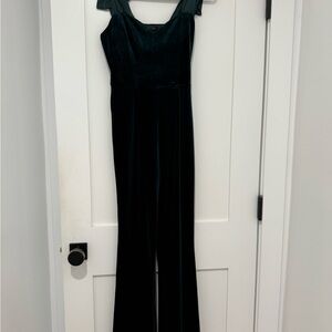 Endless Rose - Green Velvet Jumpsuit